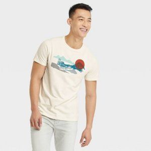Goodfellow & Co men XL short sleeve graphic T-shirt Ivory